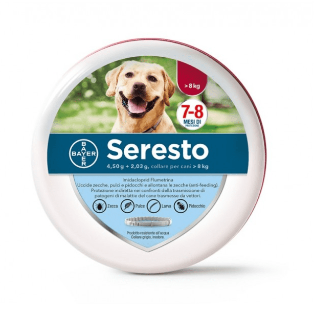 Seresto per Cani Medio Grandi oltre 8 Kg Seresto per Cani Medio Grandi oltre 8 Kg